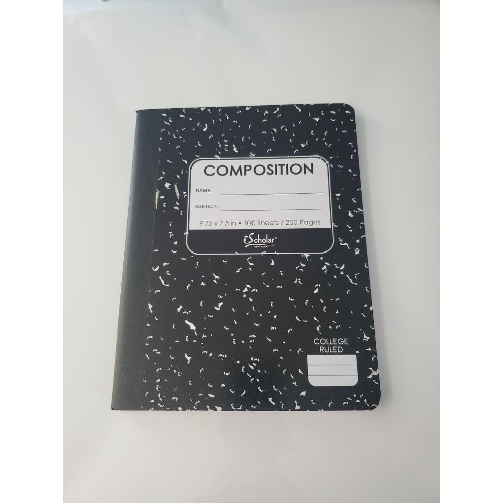 New 5 Pack IScholar Composition Black and White Notebook Bundle